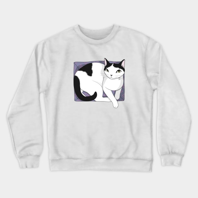 If It Fits, Cat Sits Crewneck Sweatshirt by runcatrun
